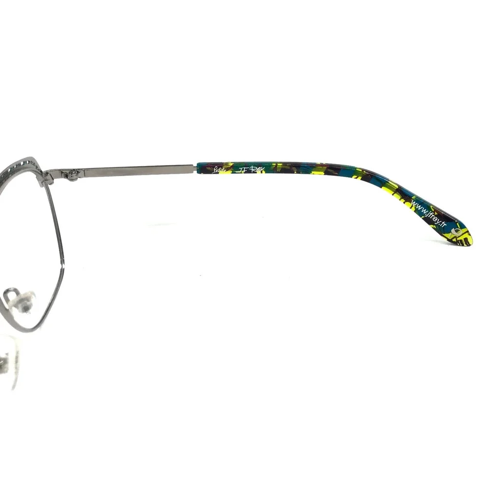 J. F. Rey Petite Eyeglasses Frames PM058 2510 Blue Silver Full Rim 48-18-140